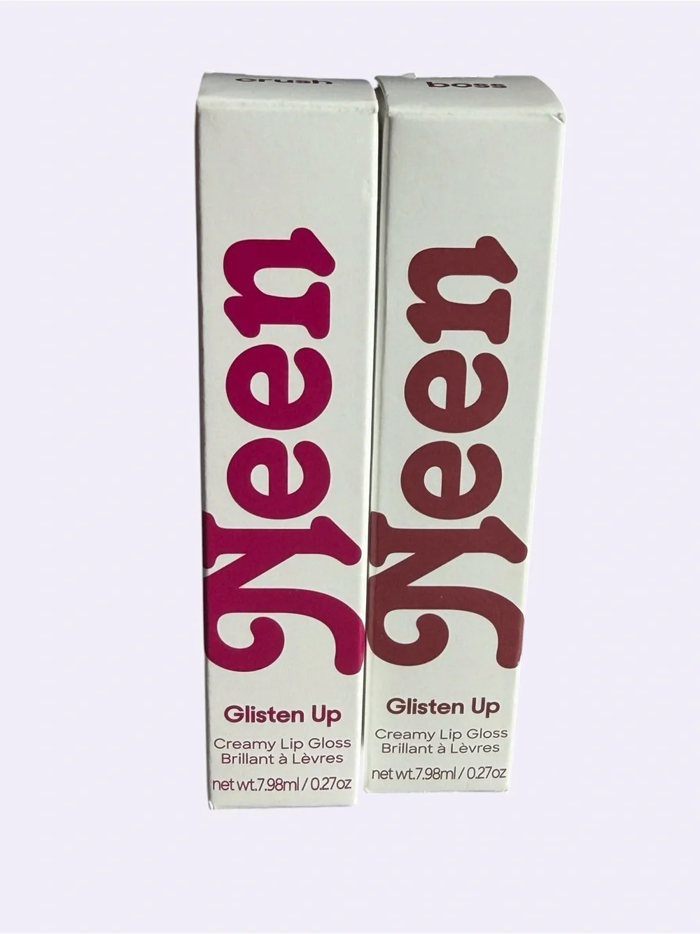 2 Neen Glisten Up Lip Gkosses in Crush and Boss